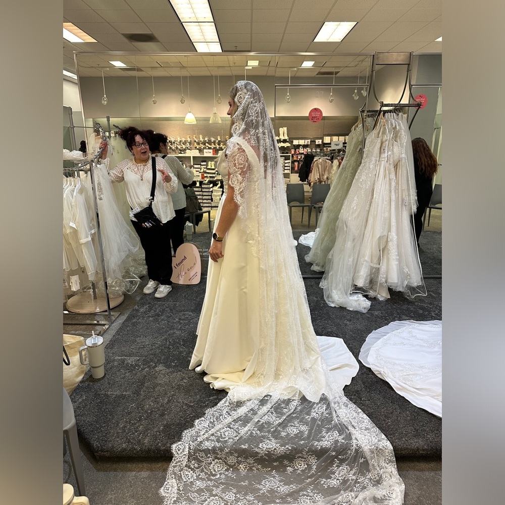Lace mantilla veil